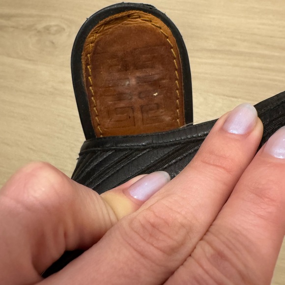 Givenchy Peep Toe Booties Boots 37.5 Black Leather - Picture 16 of 16